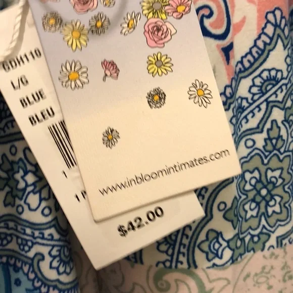 IN BLOOM NIGHTGOWN & ROBE 2-Piece Set NWT sz L